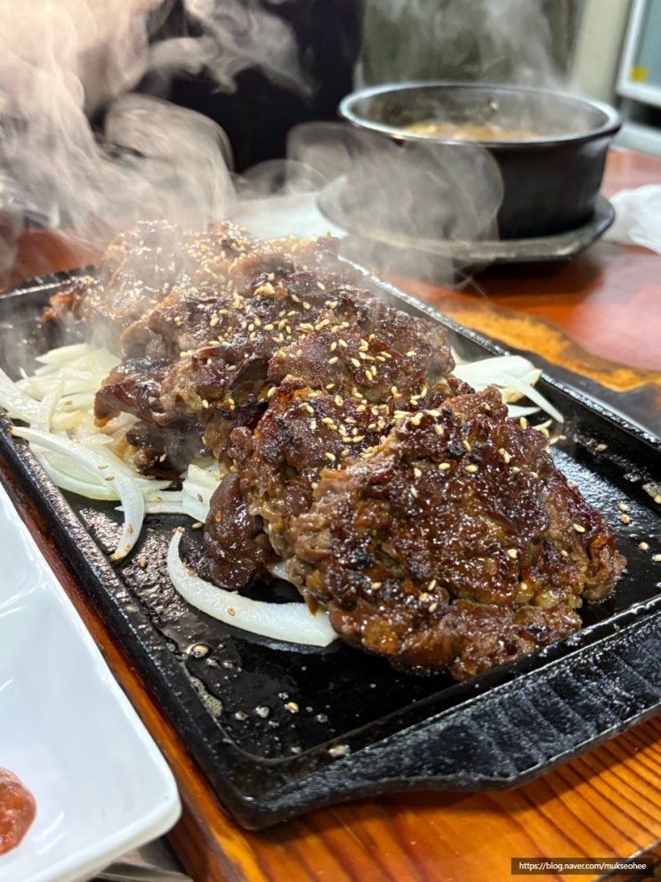  신용산 맛집 가람 떡갈비 데이트 용산역 고기집 회식
