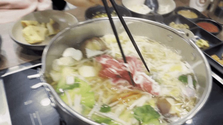  깔끔하고 맛있는 동편마을 카페거리 샤브샤브 맛집, 샤브식탁