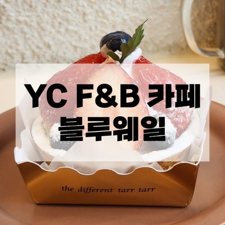  송리단길 카페 YC F&B 카페 블루웨일 타르트 맛집