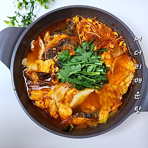 서더리 매운탕 만들기 횟집 매운탕 레시피 매운탕 양념장