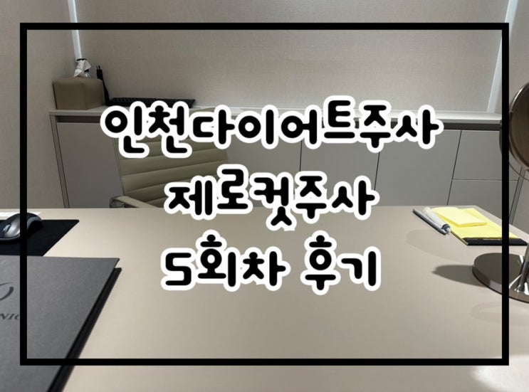  인천다이어트주사 제로컷주사 옆구리 마지막 5회차 후기