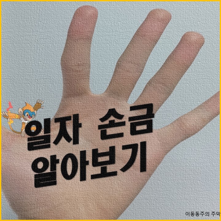  일자손금(원숭이손금)에 대하여 알아보자 - 부제:일자손금 자랑
