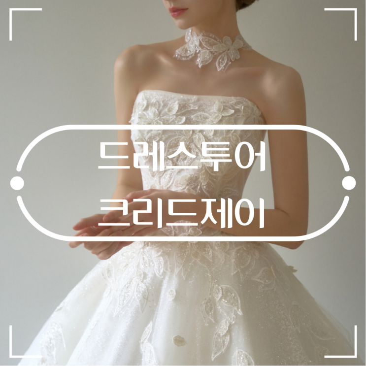  크리드제이 드레스투어 2025 신상드레스 피팅 당일혜택 좋아요