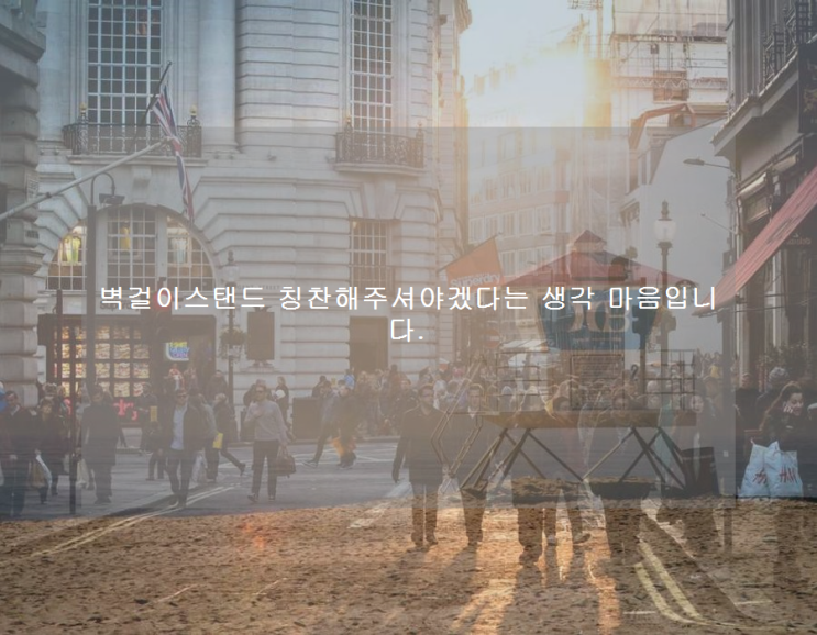 벽걸이스탠드 칭찬해주셔야겠다는 생각 마음입니다.