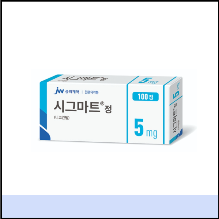  중외 시그마트정 5mg 효능 부작용 (# 협심증약 두통, 니코란딜)