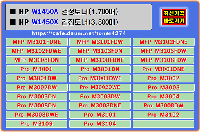  HP W1450A W1450X