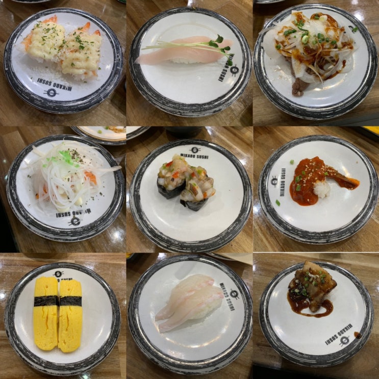  군산 수송동 미카도스시/모든접시 1900원 가성비 회전초밥