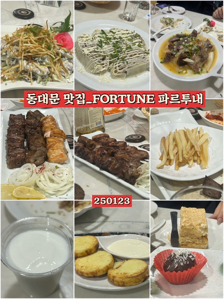  이색맛집 추천_러시아&우즈벡요리_FORTUNE 파르투내_동대문 맛집