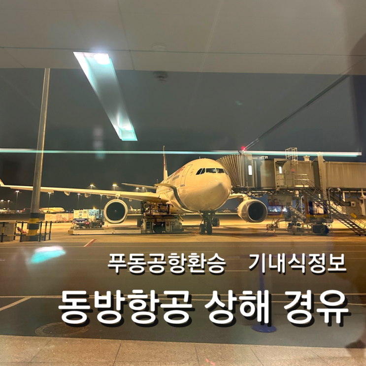  동방항공 김해 부다페스트 상해 경유 푸동공항 환승 기내식 정보