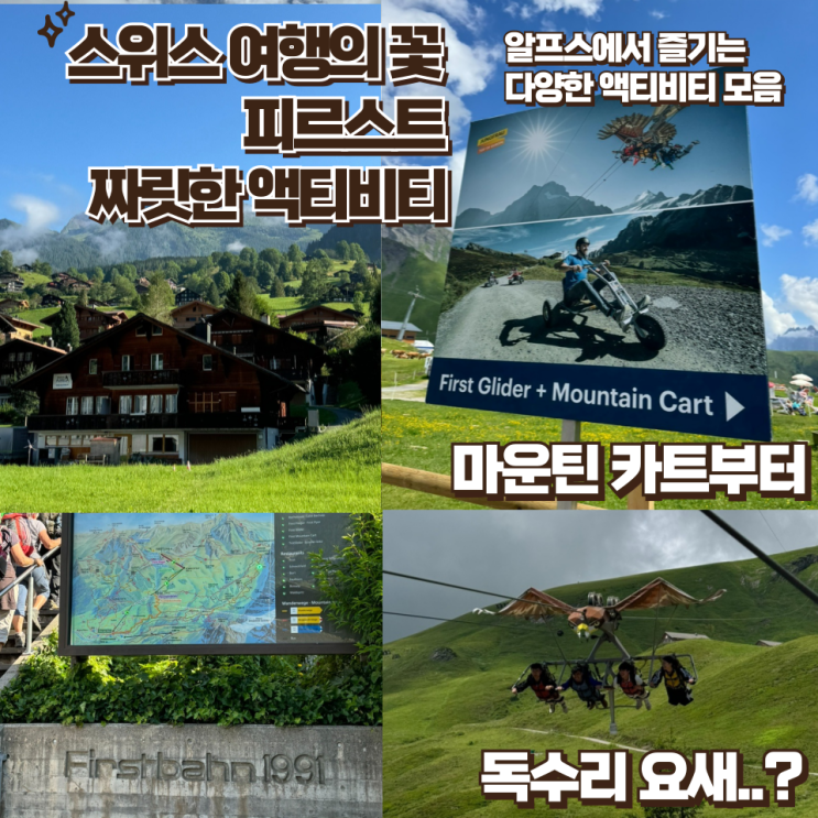  스위스 피르스트(First) 액티비트 가이드: 알프스에서 짜릿한 모험을!