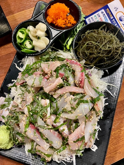  군산횟집 맛집 수송동 깻잎막회