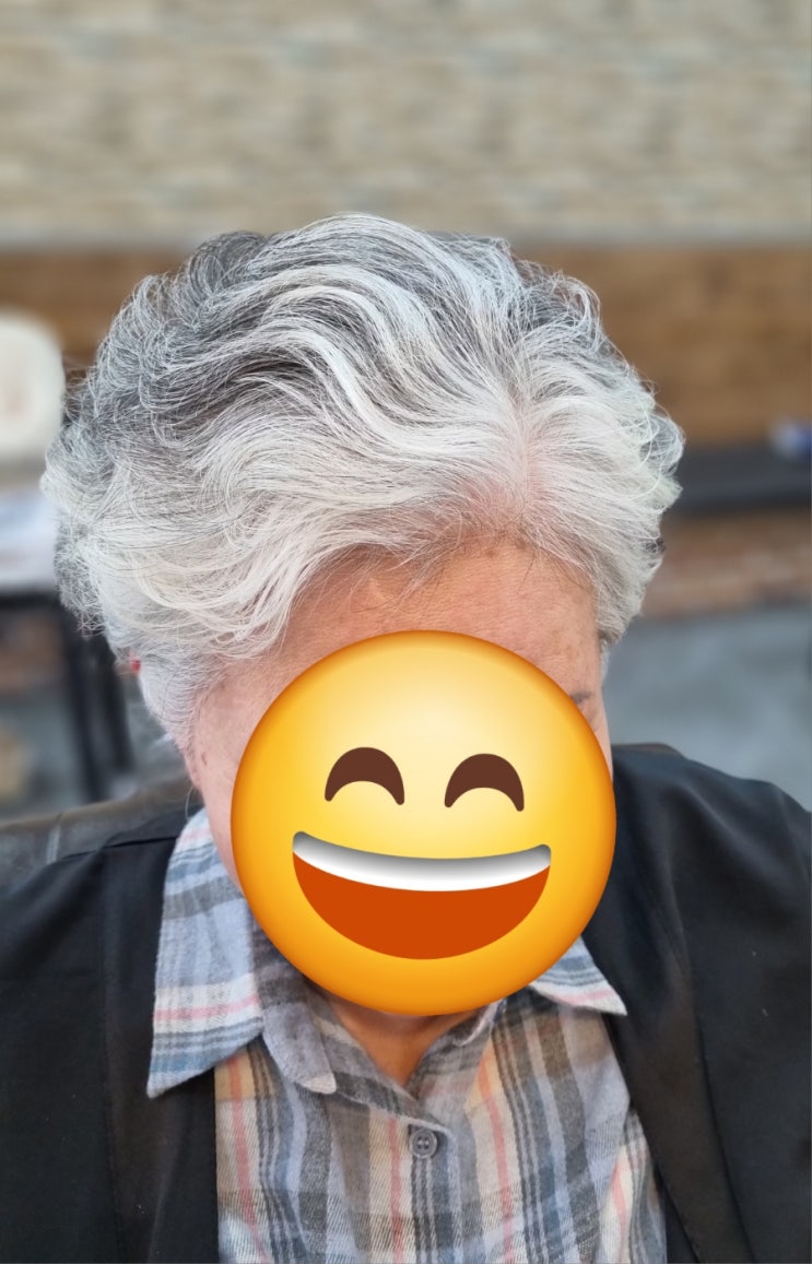  울산덕신고잉그레이멋진중년머리여자숏컷볼륨펌덕신미용실