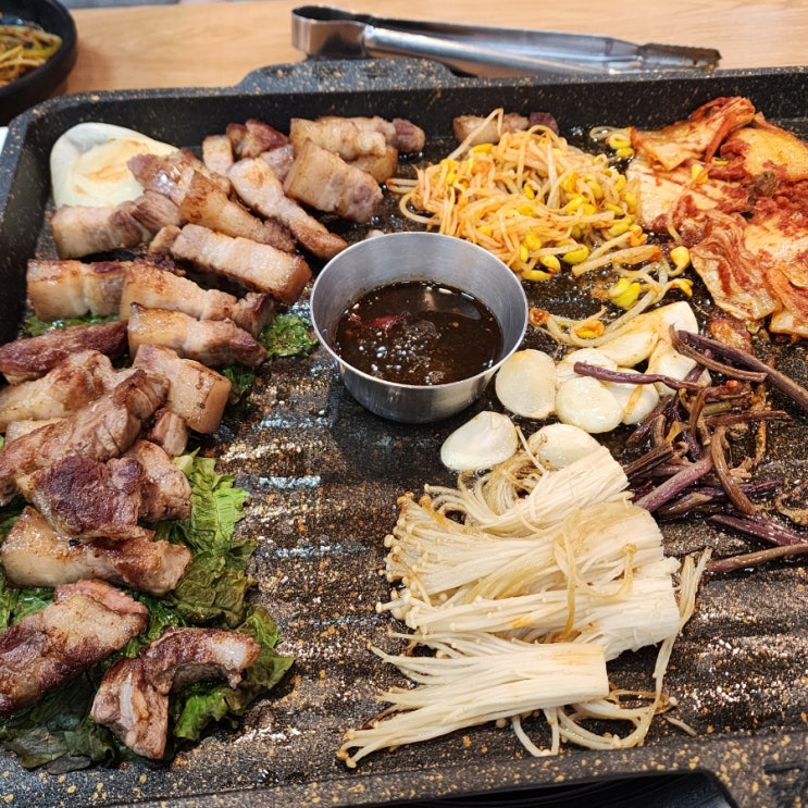  화정동고기집 도야지한마리 제주도 오겹목살세트 존맛후기