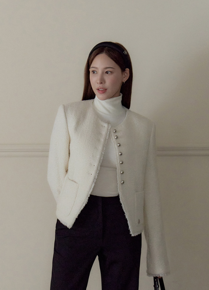  20대 결혼식 하객룩 패션을 어떻게 완성할지 고민될때! 입어라! 시티브리즈 트위드 자켓을! ft. 이나연