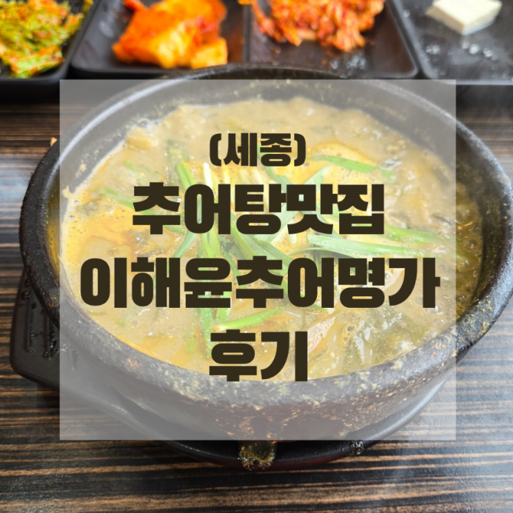 (세종) 진한 국물이 맛있는 "이해윤 추어명가" 후기
