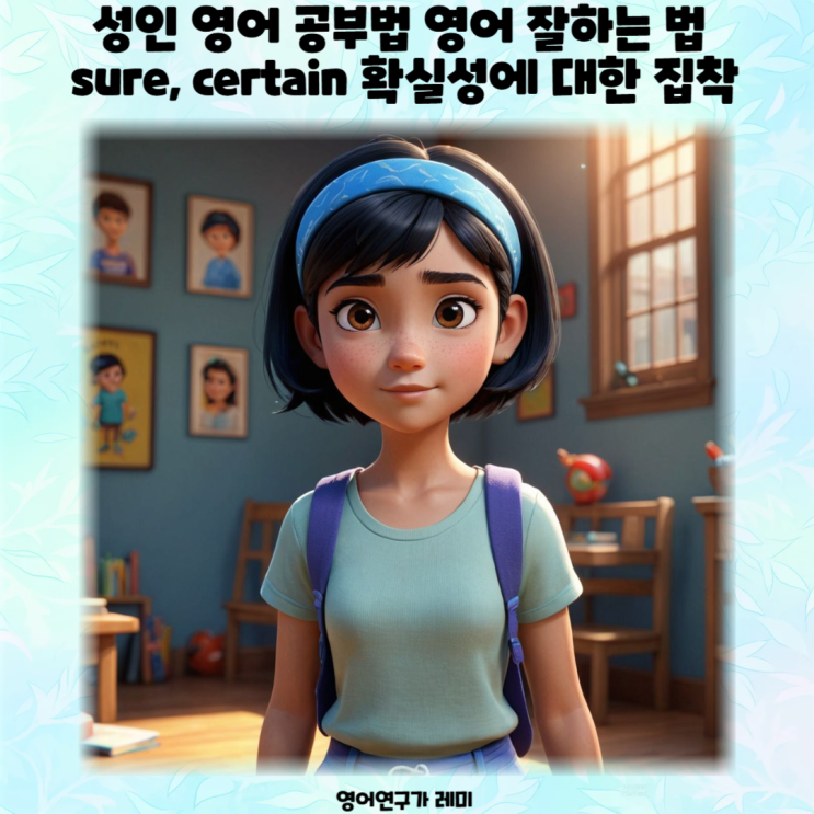 성인 영어 공부법 영어 잘하는 법 sure, certain 확실성에 대한 집착 성인 영어 공부법 영어 잘하는 법 sure, certain 확실성에 대한 집착
