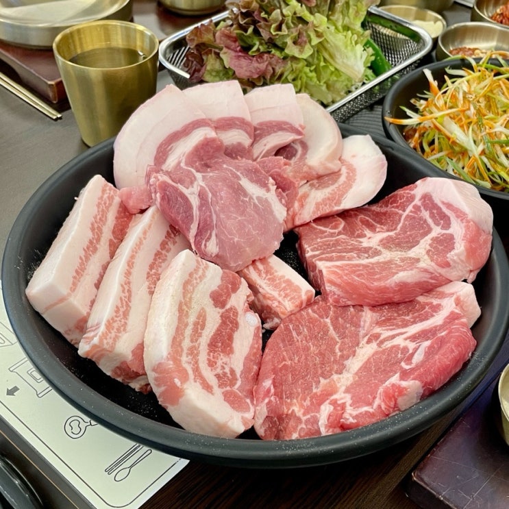 고향에서 맛본 삼겹살 목살 쫀득살 전국 5대 삼겹살맛집 통영시 무전동 삼겹식당