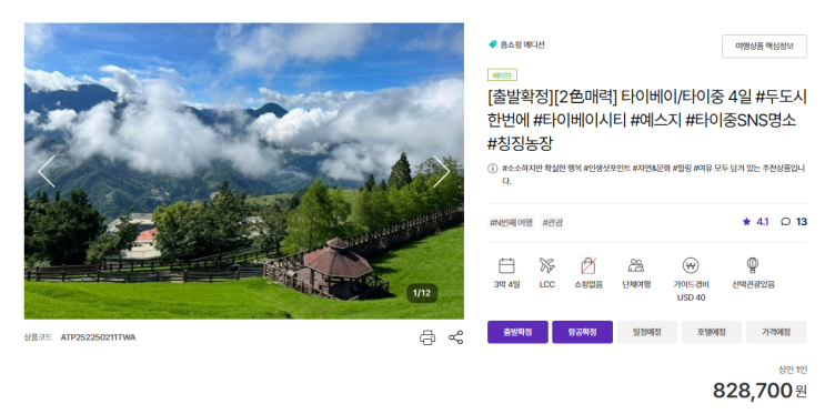  하나투어 타이베이-타이중 패키지 관광 후기 및 비추천 이유 소개