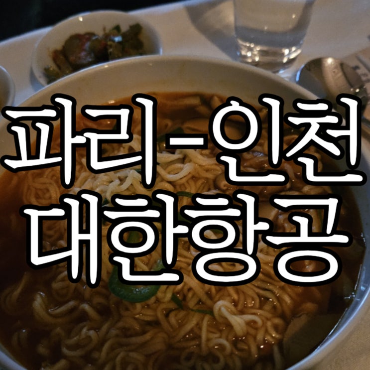  대한항공 파리-인천 KE902 프레스티지석 탑승 후기