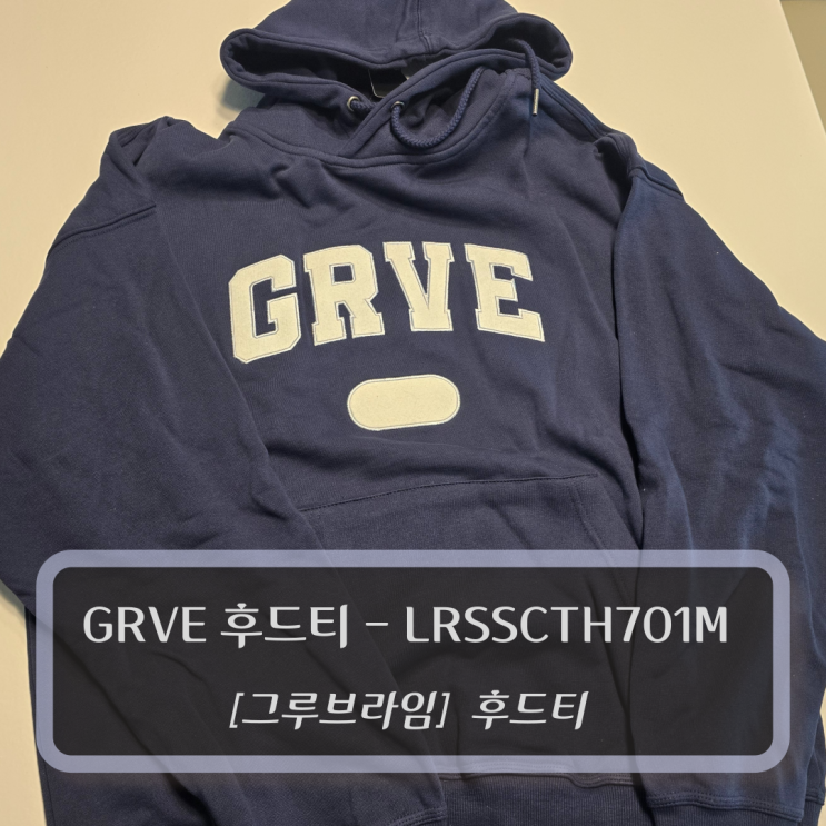  그루브 라임(grooverhyme) 후드티 :: GRVE HOOD TSHIRTS (NAVY) - LRSSCTH701M