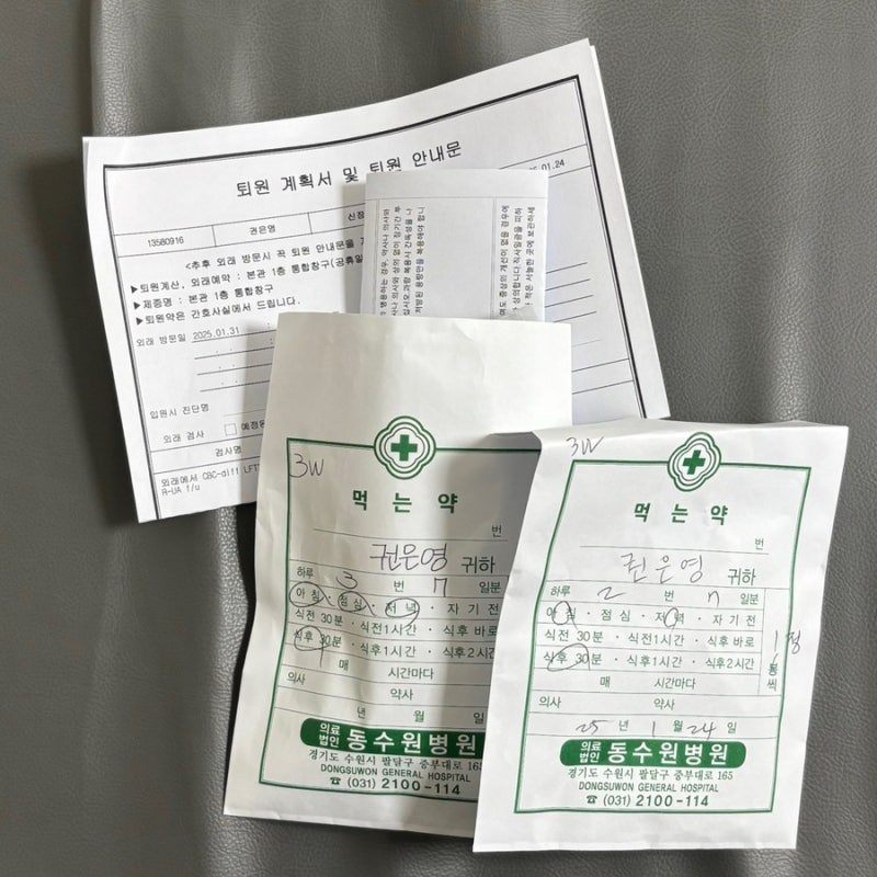 급성 신우신염 입원 후기 ..