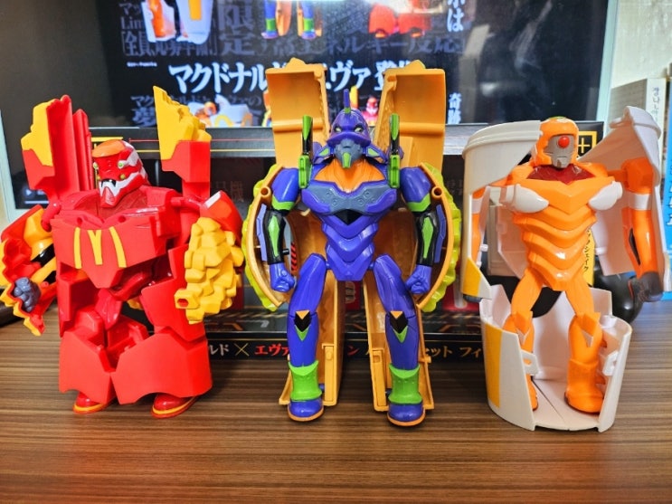  맥도날드 X 에반게리온 콜라보 피규어 / 장난감 세트 리뷰(マクドナルド×エヴァンゲリオン バリュー セット フィギュア/Neon Genesis Evangelion X McDonalds)