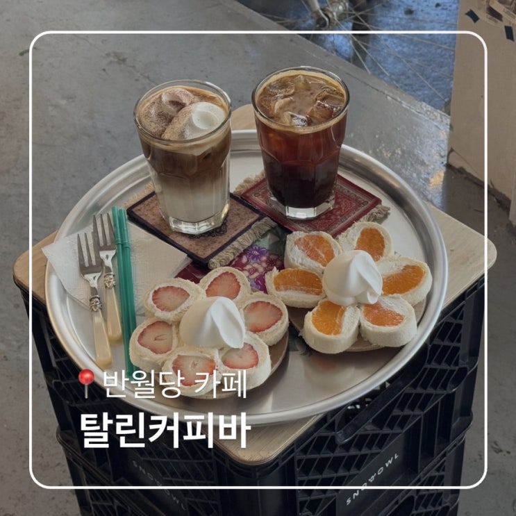 대구 반월당 감성카페 탈린커피바 빈티지 코타츠 후르츠롤맛집