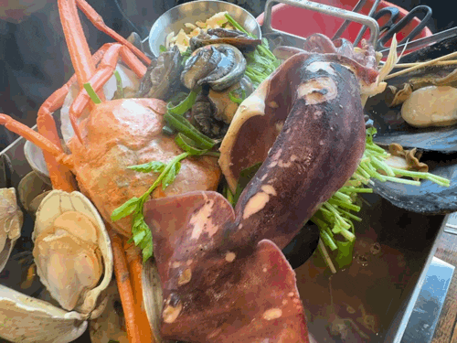  제주도 서귀포 신시가지 맛집 굴구이무한리필 집나간왕새우바람난조개구이 푸짐하게 한상!