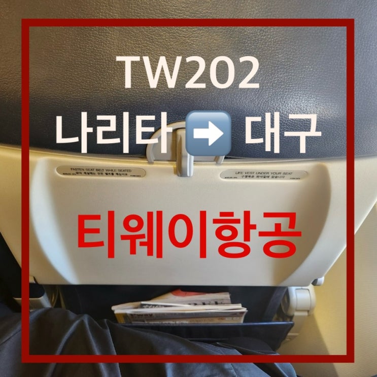  TW202 B737-800 티웨이항공 도쿄 나리타 대구 공항 좌석 체크인 탑승 후기