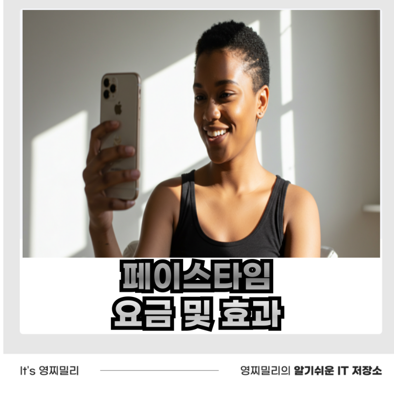 아이폰 페이스타임 요금 및 모션 효과 사용하는 방법
