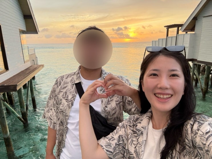 4편 셋째날 오젠라이프마두 워터빌라 이동 스노쿨링 허니문디너