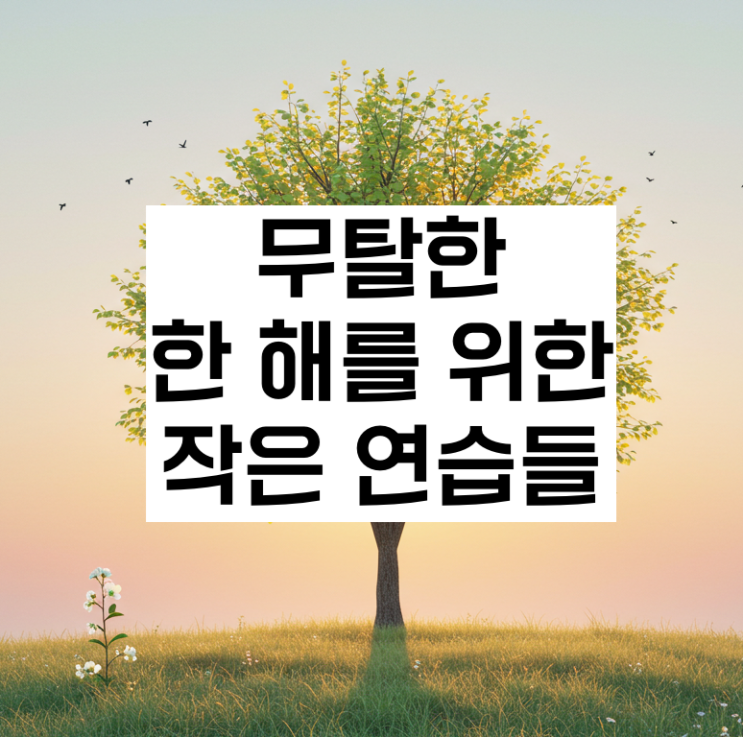  무탈한 한 해를 위한 작은 연습들