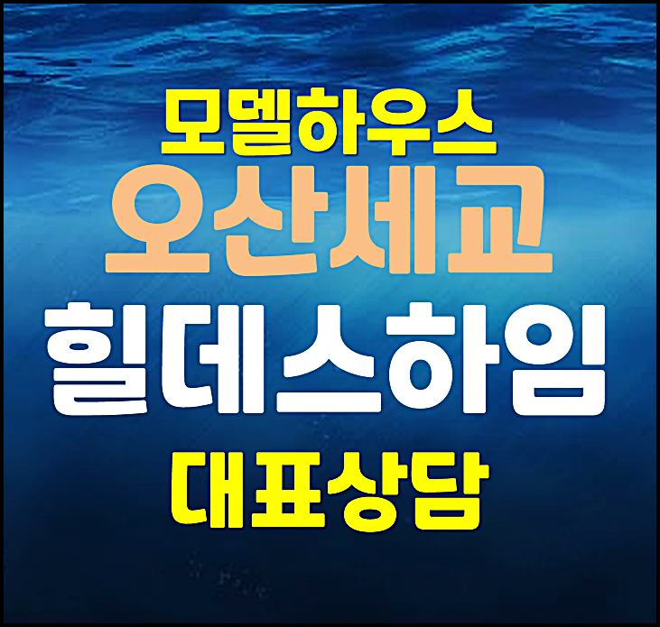  오산세교 힐데스하임 견본주택 세교2지구 홍보관 평면도