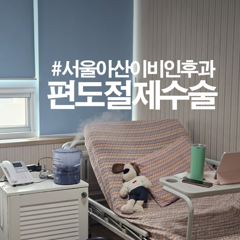 [편도절제술] 초등생 편도절제 / 창원서울아산이비인후과 3박4일