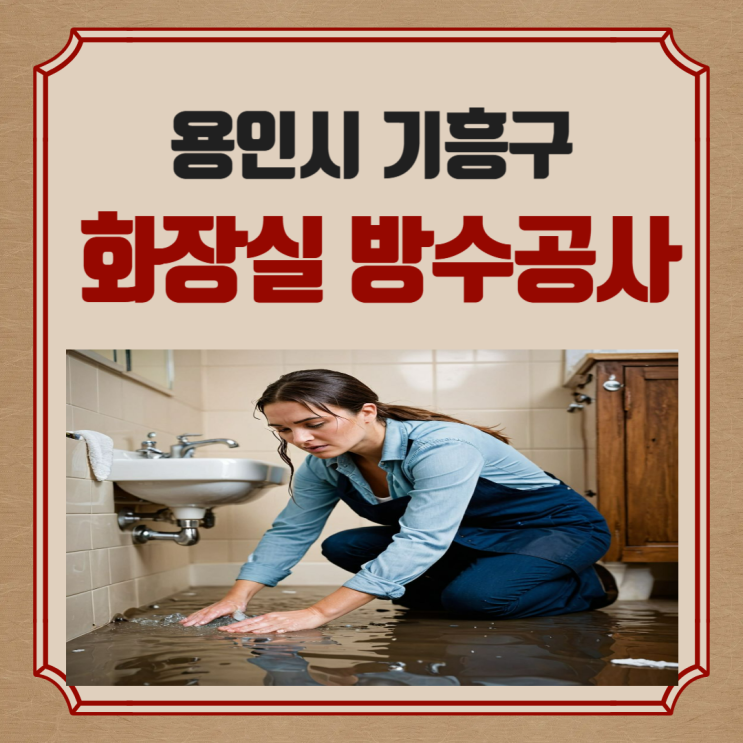  용인시 화장실 욕실 누수 기흥구 트렌치 육가 노후 문제 방수공사로 해결하는 법