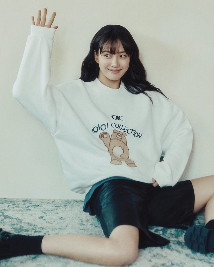  고민시 오아이오아이 맨투맨 2025 여자 봄코디 추천