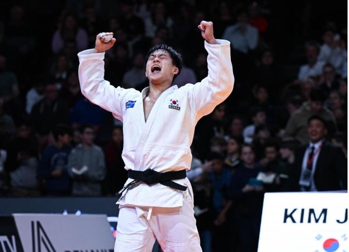 세계 111위의 반란...<b>김종훈</b>, <b>유도</b> 그랜드슬램 90급 <b>금메달</b>... 