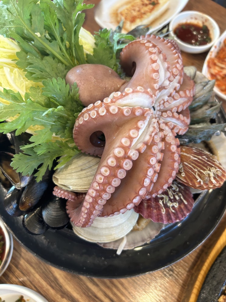  춘천시 퇴계동 용왕님이 몸보신하는 해신탕 맛집<배나무골가마솥칼국수>(해신탕, 해물파전)