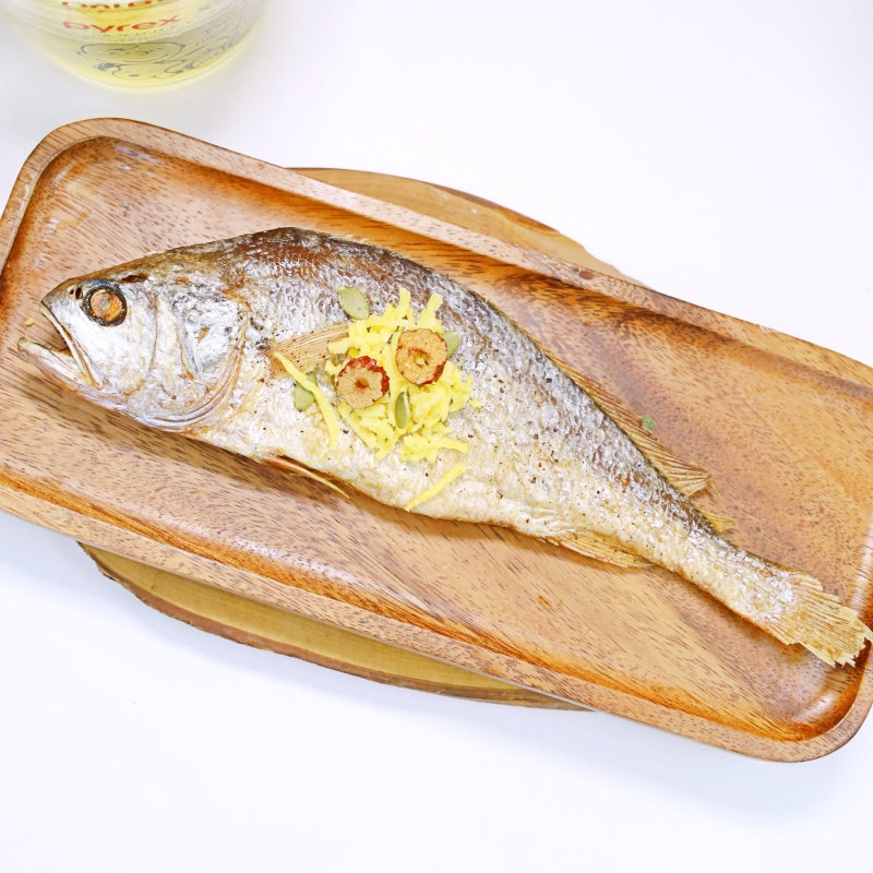 찐 보리굴비 찜 에어프라이어 부세 조기구이 먹는법 녹차 물밥