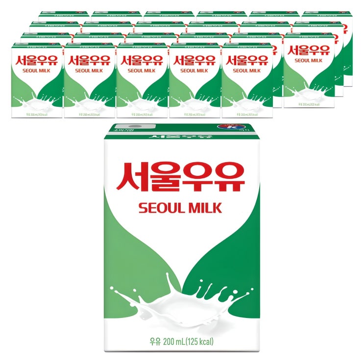  서울우유 멸균 흰우유, 200ml, 24개