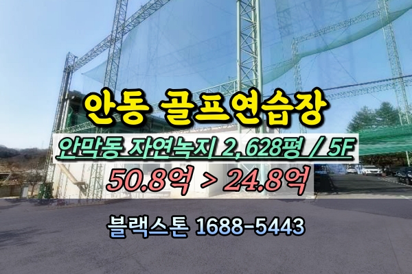 안동시 골프연습장 경매 안막동 스포츠센터 2천평대 30억대