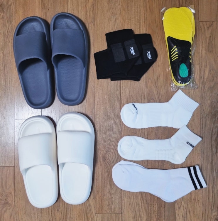  [족저근막염 자가치료] 내돈내산 슬리퍼 운동화 신발 스포츠 양말 욕실매트 통증완화 추천템