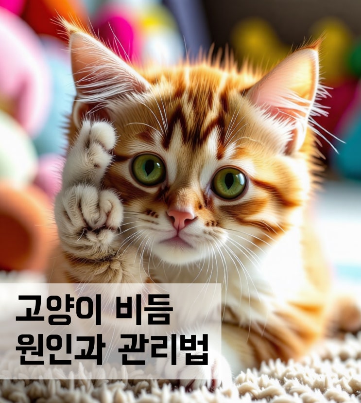  고양이 비듬이 생기는 원인과 관리 방법