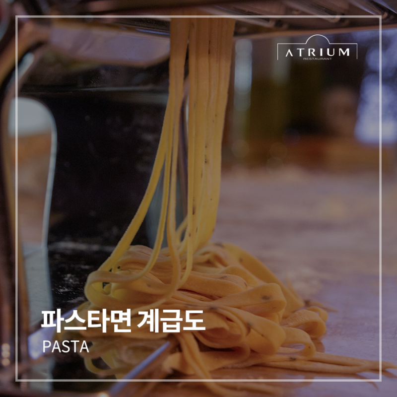 파스타 계급도, 파스타면 종류 등급 재료 한눈에 알아보기