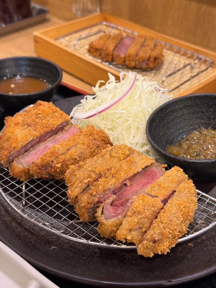  [오사카 난바역 맛집] 규카츠 가츠규 난바센니치마에점 - 화로에 구워 먹는 규카츠 한상