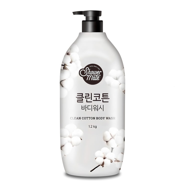  샤워메이트 클린코튼 바디워시, 1.2kg, 1개