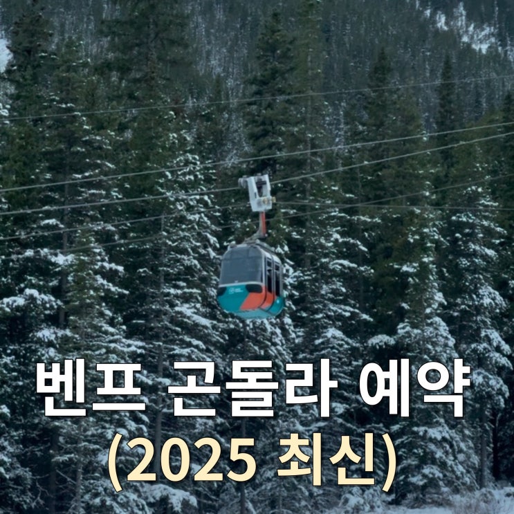  밴프 곤돌라 예약방법 완벽 가이드(2025 최신)