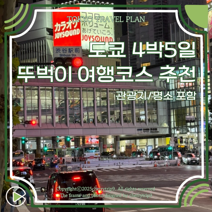  도쿄 여행 4박5일 일정 코스 가볼만한곳 추천