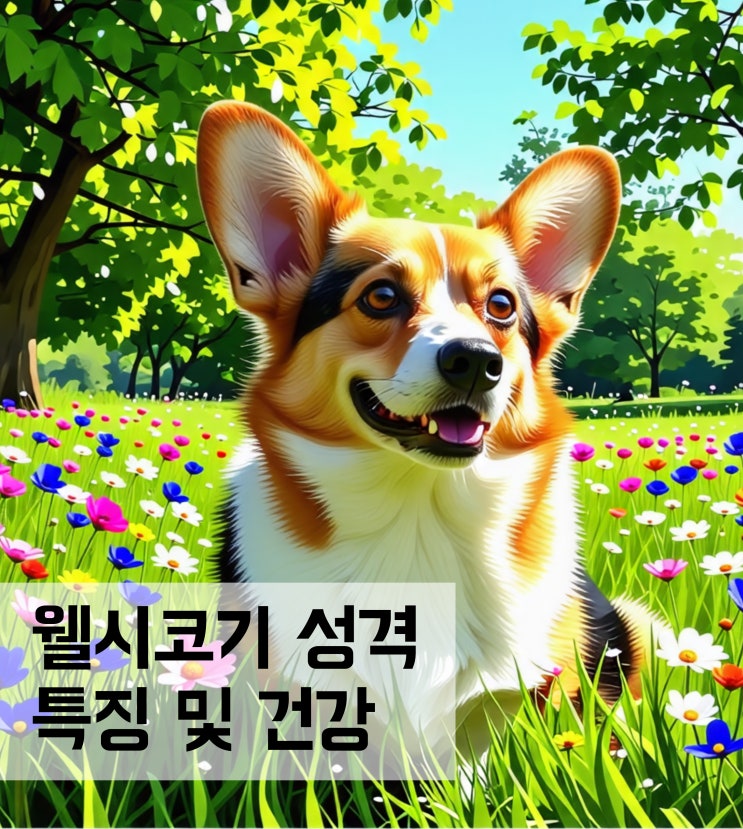  웰시코기 성격과 특징 및 건강관리