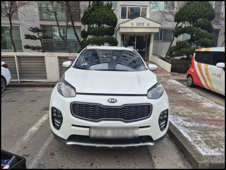  일산자동차유리교환 기아 스포티지 파주 차유리 교체 수리 시공